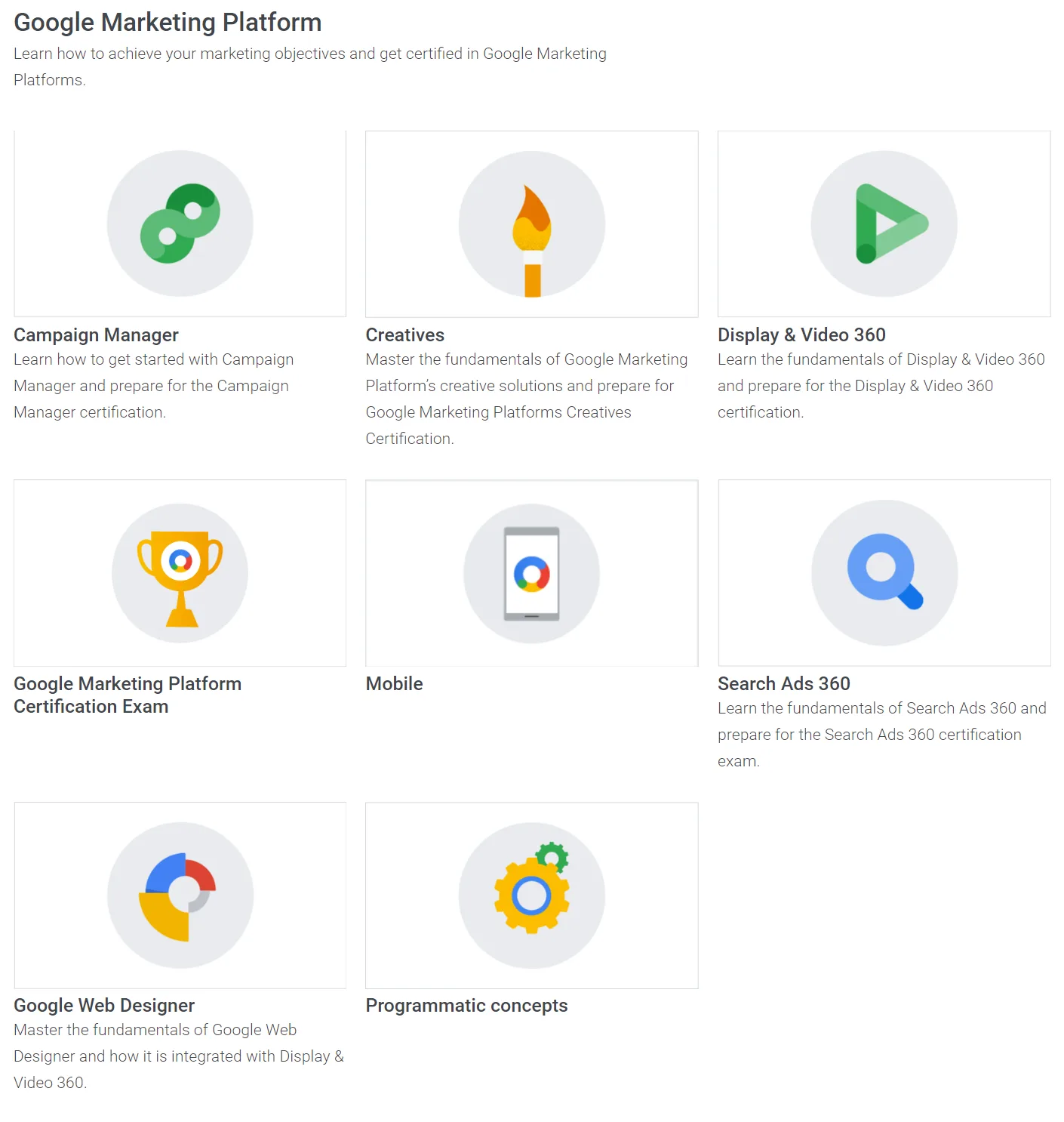 Skillshop, Google Marketing Platformu Eğitimleri Skillshop, Google Marketing Platformu Eğitimleri