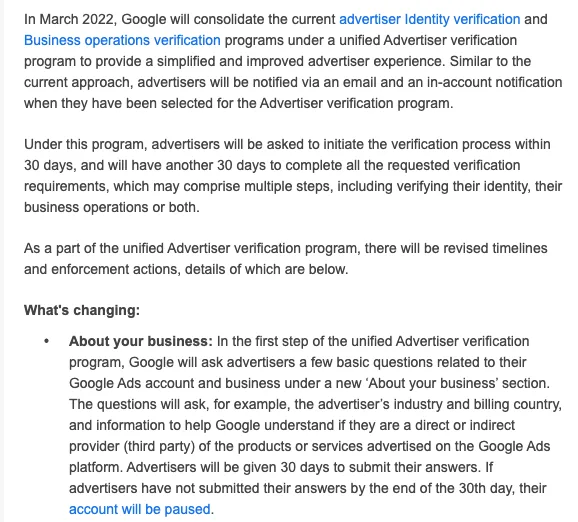 Google Ads Team Mail